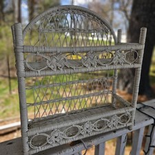 White wicker rattan for sale  Edmore