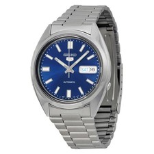 Usado, Relógio masculino Seiko 5 automático mostrador azul aço inoxidável SNXS77 comprar usado  Enviando para Brazil