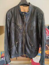 Leather jacket bikers usato  Torino