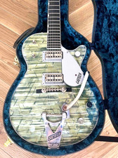 Guitarra Gretsch Sparkle Jet G6129TL Bigsby azul claro pérola feita no Japão com HC, usado comprar usado  Enviando para Brazil