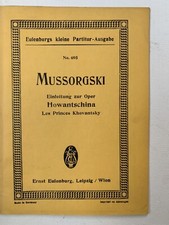 Noten mussorgski einleitung gebraucht kaufen  Berlin