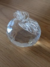 Crystal glass apple for sale  REDHILL