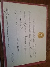Invito cartaceo militaria usato  Spigno Saturnia