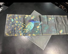 Gorgeous peacock satin for sale  Morrow