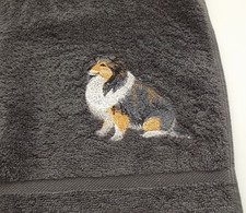 Shetland sheepdog embroidered for sale  HOLYHEAD