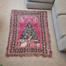 Vintage christmas rug for sale  SWANSEA