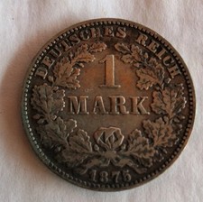 Reichsmark kaiserreich 1875 gebraucht kaufen  Peine