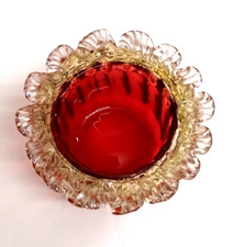 Antique cranberry vaseline for sale  LONDON