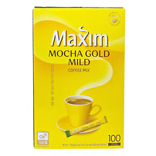 100 patyczków Maxim Mocha Gold Łagodna mieszanka kawy Instant Koreańska darmowa wysyłka, sprzedawca z USA, używany na sprzedaż  Wysyłka do Poland