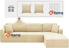 Capas de sofá seccionais elásticas CHELZEN 2 lugares + 3 lugares bege comprar usado  Enviando para Brazil
