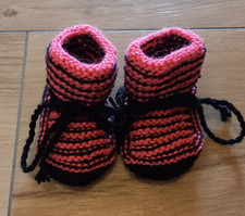 Babyschühchen pink schwarz gebraucht kaufen  Essenbach