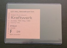 Ingresso para concerto KRAFTWERK Computer World Tour Newcastle Upon Tyne Reino Unido raro comprar usado  Enviando para Brazil
