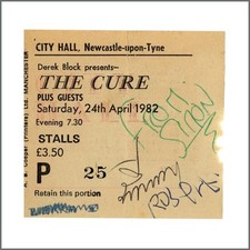 The Cure 1982 Signed Newcastle Concert Ticket Stub (UK) comprar usado  Enviando para Brazil