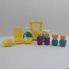 Cadeira Fisher-Price Little People Vintage Rainha Rei Príncipe Princesa Treinador Trono comprar usado  Enviando para Brazil