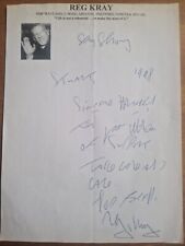 Reggie kray letter for sale  NEWTON ABBOT