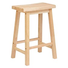 Banqueta PJ Wood Classic Saddle-Seat 24" cozinha, mesa e balcão, natural (caixa aberta) comprar usado  Enviando para Brazil