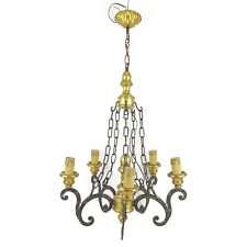 Lampadario antico legno usato  Torino