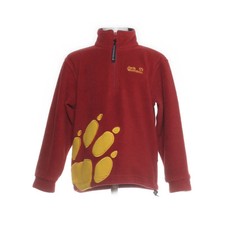 Jack Wolfskin, polarowy sweter, rozmiar: 128, czerwony, poliester, nadruk, chłopięcy #VWK na sprzedaż  PL