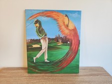 Painting canvas golfer d'occasion  Expédié en Belgium
