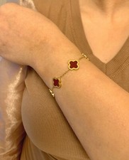 Damen kleeblatt armband gebraucht kaufen  Bergen