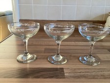Vintage etched champagne for sale  BRIERLEY HILL
