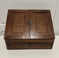 Antigo Gabinete de Papelaria de Madeira Secretário Caixa de Escrita Inclinação Desktop Arrumado comprar usado  Enviando para Brazil