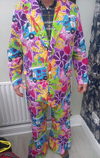 Psychedelic print suit for sale  MANSFIELD