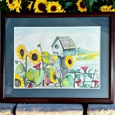 Sunflower watercolor oil for sale  Winterville