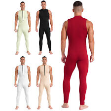 Herren Overall Body Bodysuit Unterwäsche Ganzanzug Stehkragen Sportbody Yoga comprar usado  Enviando para Brazil