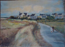 Peinture huile paysage d'occasion  Asnières-sur-Seine