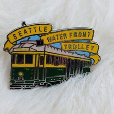 Broche de lapela esmaltado lembrança carrinho à beira-mar Seattle antigo por MAFCO comprar usado  Enviando para Brazil