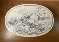 Kovago 'Whalers of New England' Resina Marfim Scrimshaw Caixa Gravada 1999, usado comprar usado  Enviando para Brazil