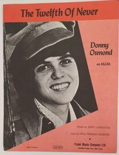 Donny osmond twelfth for sale  SALISBURY