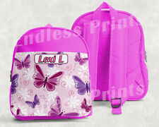 Mochila Borboleta Personalizada Rosa Bolsa Escolar Mochila Infantil (1) comprar usado  Enviando para Brazil