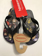 Chinelos HAWAIANAS Boy’s Black MARVEL AVENGERS tamanho EUA 4/5/9C 23-24 comprar usado  Enviando para Brazil