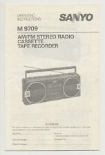 Sanyo 9709 stereo for sale  Casco