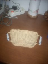 Vassoietto vimini ceramica usato  Savona