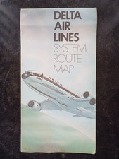 Vintage Delta Air Lines System Route Map comprar usado  Enviando para Brazil