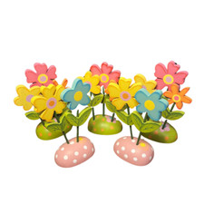 Decoração de mesa de madeira primavera/páscoa flor - conjunto de 5 8" de altura comprar usado  Enviando para Brazil