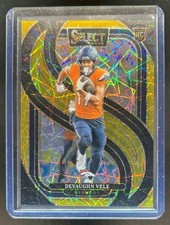 Broncos Select Devaughn Vele Premier RC Gold Prizm Shock #6/10 2024 comprar usado  Enviando para Brazil