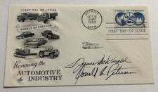 Capa da indústria automotiva 1960 - Assinaturas de fabricantes de automóveis McDonald & Petersen! comprar usado Capa da indústria automotiva 1960 - Assinaturas de fabricantes de automóveis McDonald & Petersen! comprar usado  Enviando para Brazil