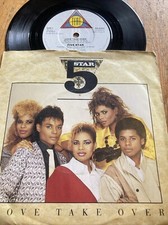 1985 FIVE 5 STAR 7" 45 - LOVE TAKE OVER / KEEP IN TOUCH - TENT RECORDS PB 40353 comprar usado  Enviando para Brazil