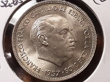 1957 spain pesetas for sale  Mc Alpin