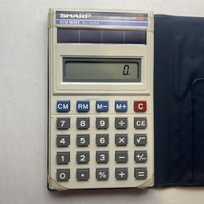 Calculadora antiga movida a energia solar SHARP ElsiMate EL-345A comprar usado  Enviando para Brazil