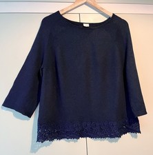 Poetry navy crochet for sale  SPILSBY