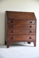 Antique mahogany writing for sale  REDRUTH
