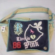 Victoria's Secret Bolsa Grande Live in Pink Duffle Tote Overnight Lona Vintage comprar usado  Enviando para Brazil