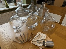 Glass jars accessories for sale  WELSHPOOL