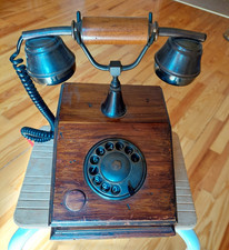 Vintage telefon holz gebraucht kaufen  Schwabach