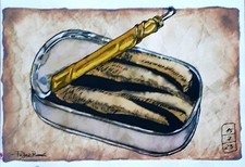 Riginalzeichnung fischdose gebraucht kaufen  Schwäbisch Gmünd